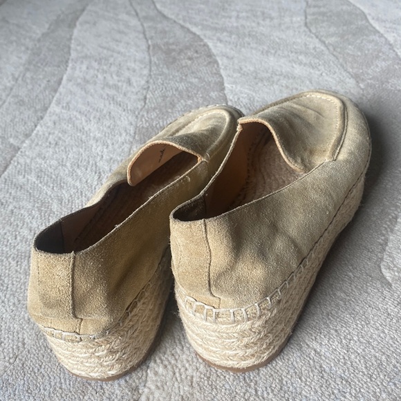 Joie Dafni Fawn Suede Wedge Espadrilles Loafer Shoes - Picture 11 of 15